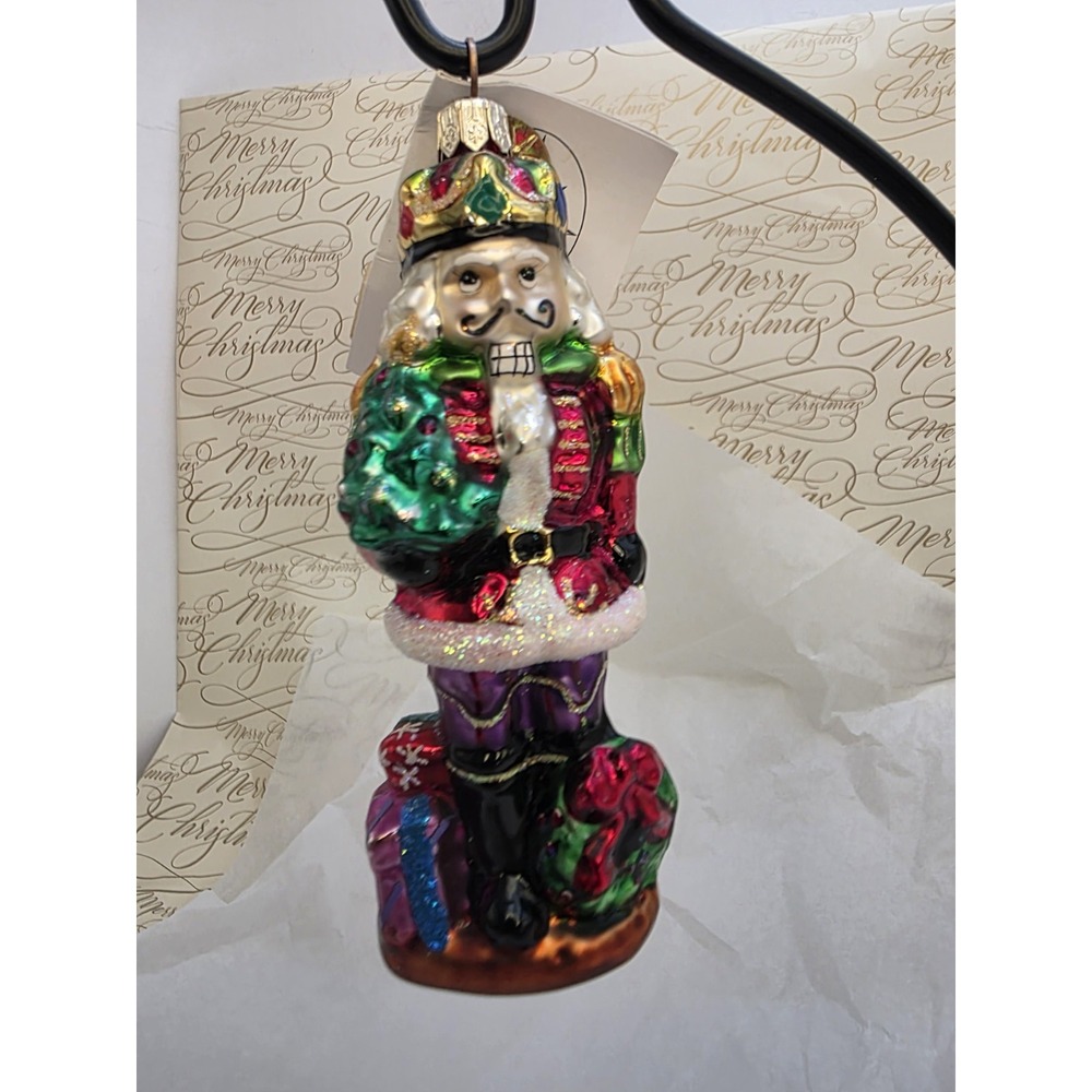 Christopher Radko Christmas Cracker Nutcracker Ornament 00-999-0 5" Poland Tag
